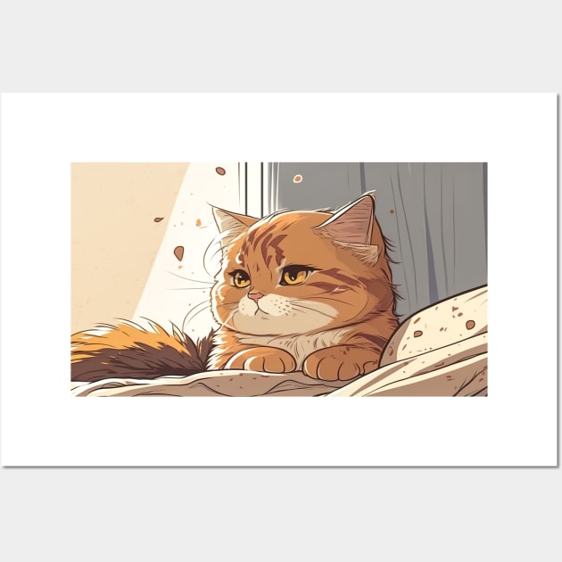 Fluffy Garfield Wall Art by Retrofit